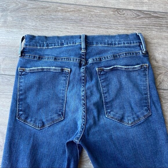 Frame  Denim Le High Skinny Stagger Hem Woodhaven - Picture 10 of 16